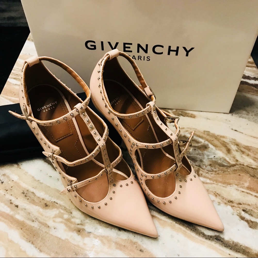 Givenchy Escarp studs nude pink pumps 100mm - Picture 3 of 7